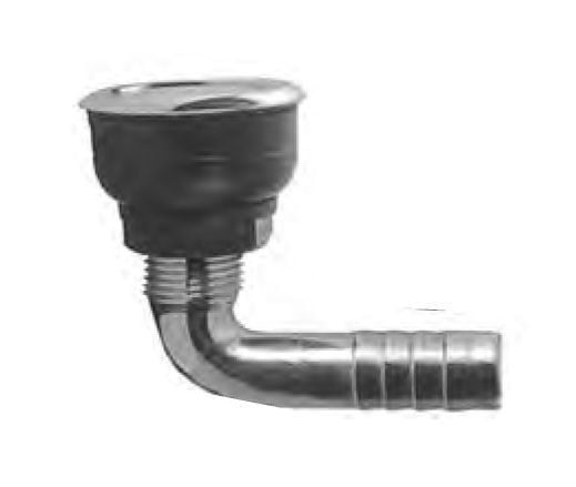 Hava Firarı Flanşlı Dirsek Krom 5/8''