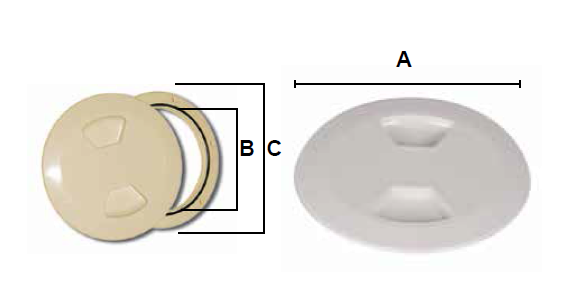 KONTROL KAPAĞI PLASTİK ÇAP:210.6