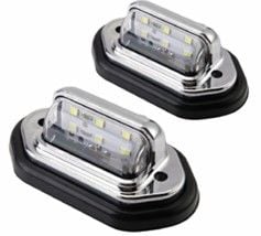 Merdiven Lambası  Çiftli, Beyaz 12-24V LED