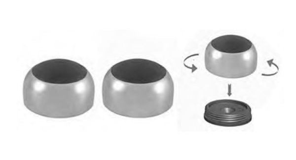 Kapı Stoperi Manyetik Krom Yuvarlak