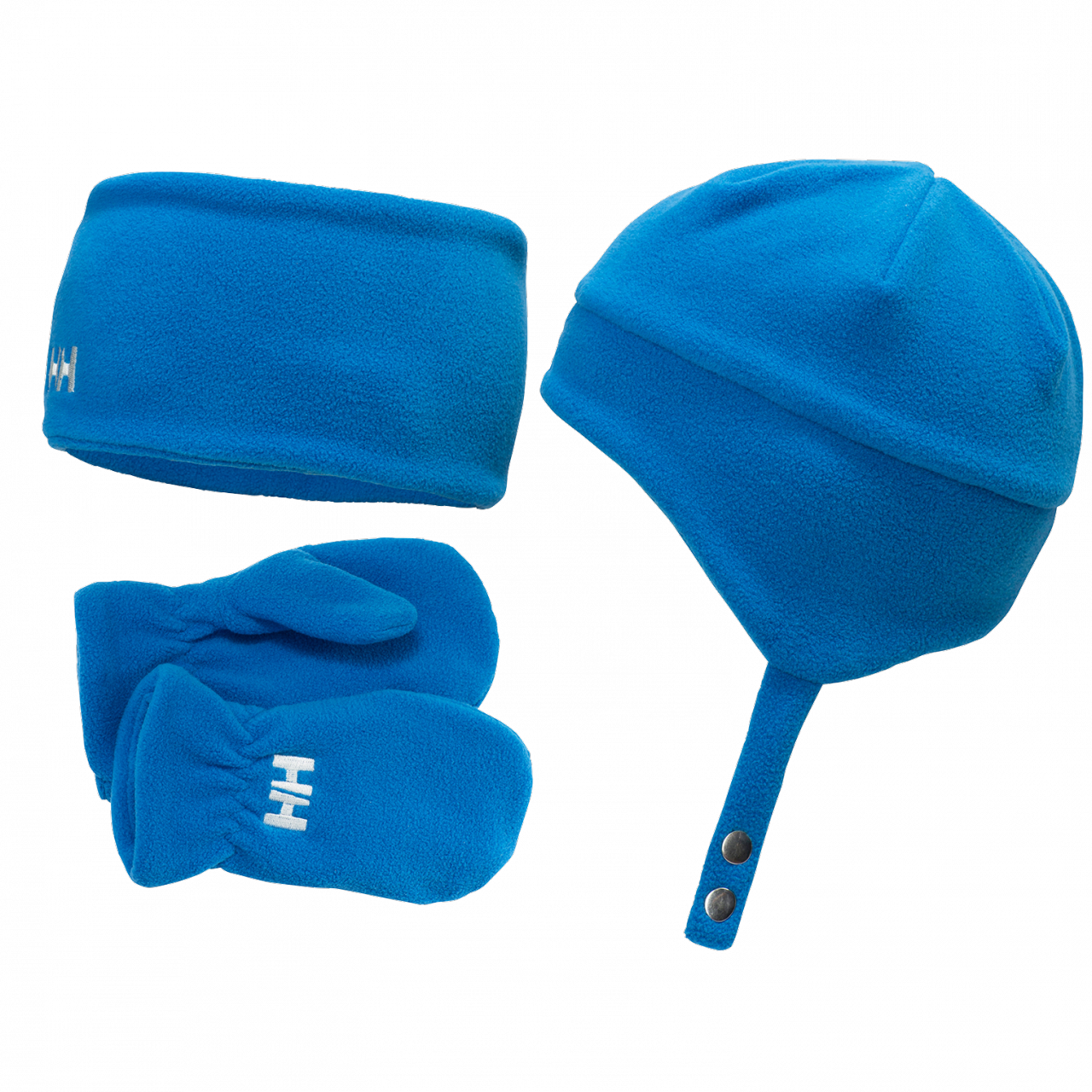 K FLEECE MITTEN NECK AND BEANIE COCUK BERE TAKIM RACER BLUE