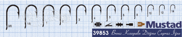 Mustad Olta İğnesi 39853 25li