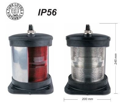 SL 100 TEKLİ SİLYON FENERİ SİYAH 225 DERECE 24/220 V