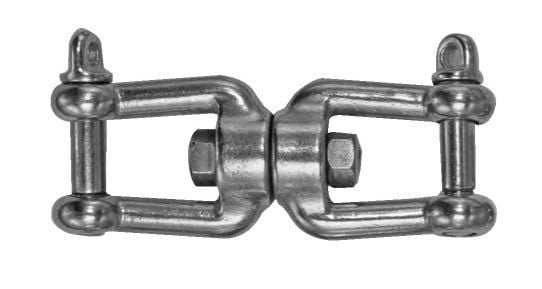 Fırdöndü Çift Kilitli Paslanmaz 6 mm