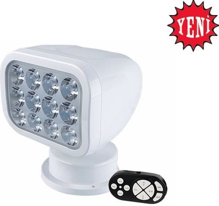 Seaflo Uzaktan Kumandalı Projektör Siyah  10-30 V.  210x170x187 mm Işık Gücü: 350 mt 2700 Lm