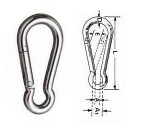 LÜKS KARABİNA KROM 5MM