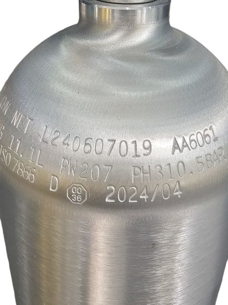 11.1 Lt. Alüminyum Tüp Şişe (Dalış Tüpü)