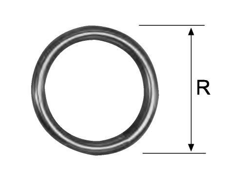Krom Halka 06 mm - R: 45 mm