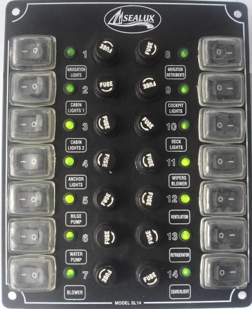 16 ANAHTARLI İZOLELİ KÜÇÜK EBATLI SWITCH PANEL