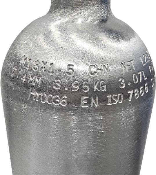 3,0 L. Alüminyum Tüp vanalı (Dalış Tüpü)