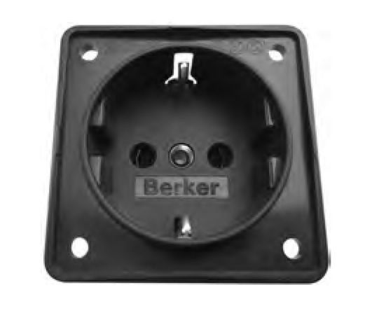 Priz Siyah 56 x 56 mm