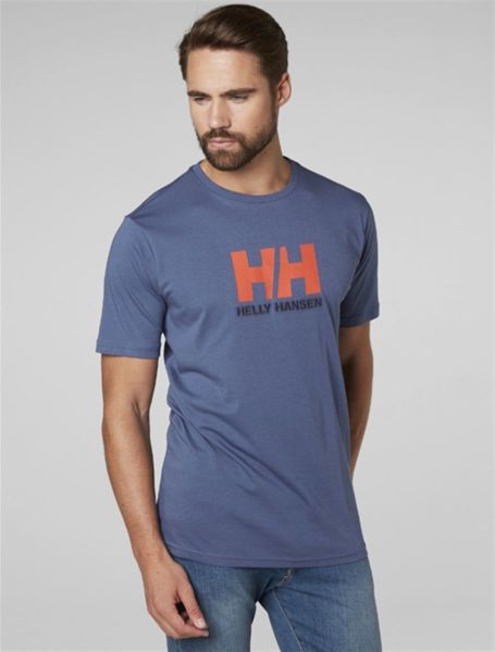 HH LOGO ERKEK TİŞÖRT Vintage Indigo