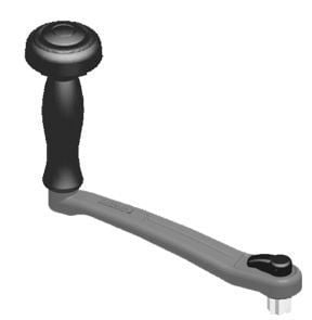 Alüminyum Vinç Kolu - Kilitli,Hızlı Tutamaklı - 25 cm