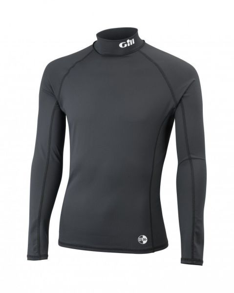 Erkek UV Rash Vest Uzun Kol Asphalt Grey
