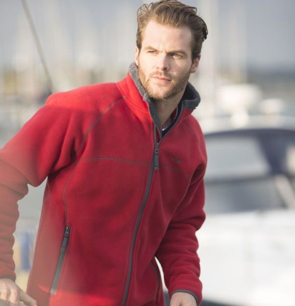 Erkek Polar Ceket,Kırmızı,L Beden