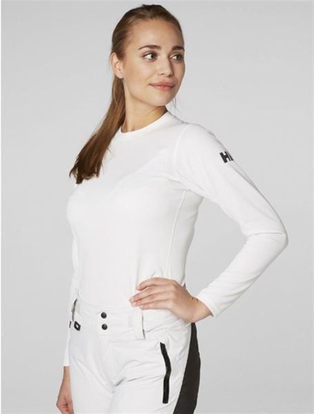 HH W HH TECH CREW UZUN KOL BAYAN TİŞÖRT White