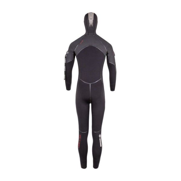 BEUCHAT Elbise MED C-ZIP Başlıklı, 8/7 mm Erkek Dalış Elbisesi