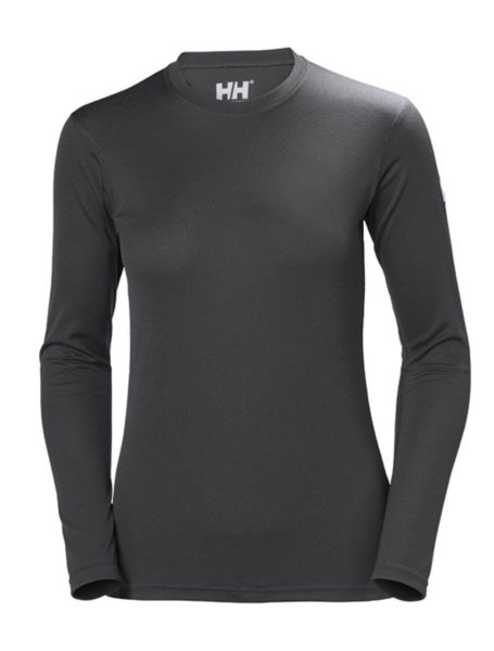 HH W HH TECH CREW UZUN KOL BAYAN TİŞÖRT Ebony