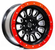 Black Wolf 571 18x9.0  5X120  ET+20 MB/RED