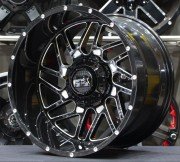 Impact 808 20X12 5X150 ET-44 Gloss Black / Milled
