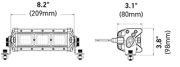 HELLA VALUEFIT LBX-220 LED LIGHT BAR / 8″