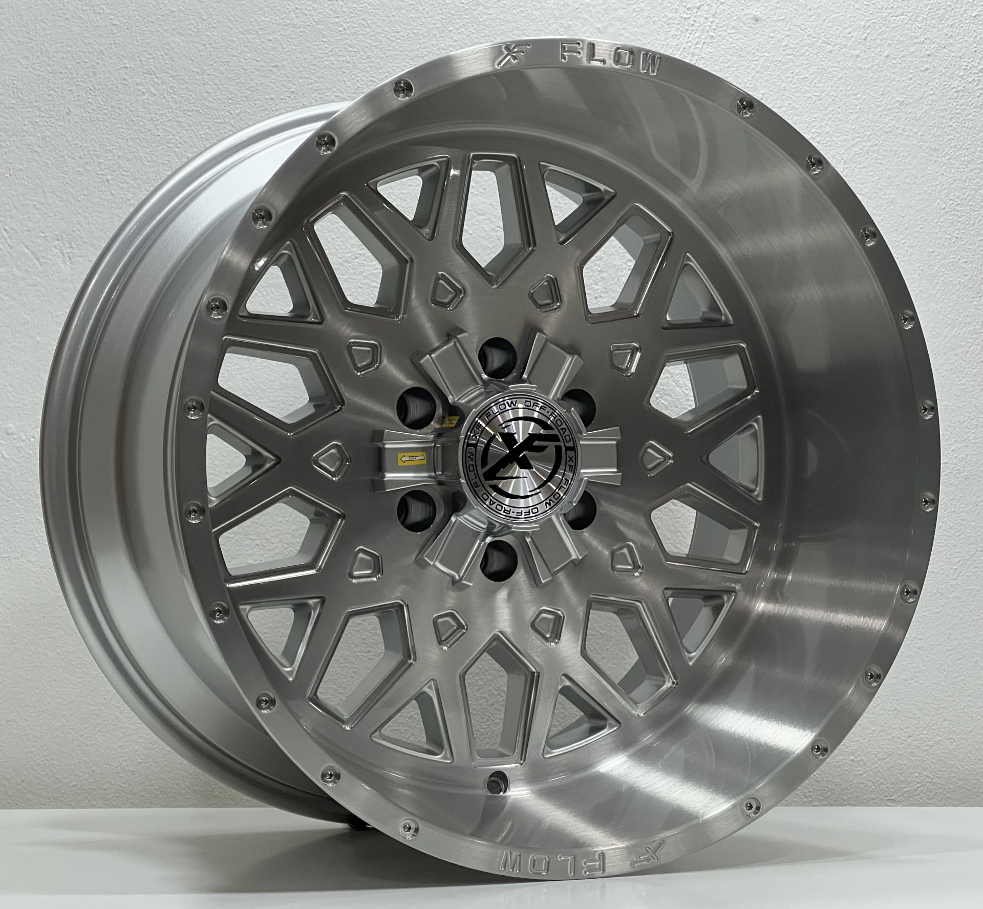 Protech DX8435 20X12 6X139.7 ET-44 BRUSHED MILLED WINDOW