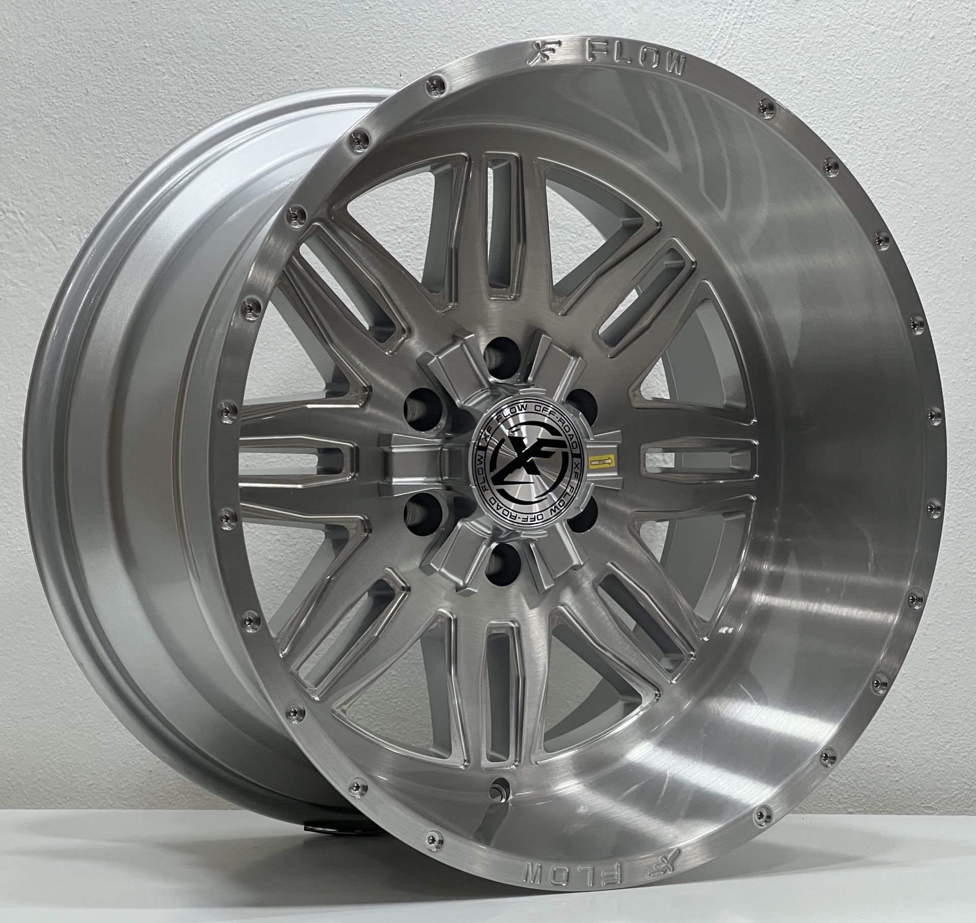 Protech DX8430 20X12 6X139.7 ET-44 BRUSHED MILLED WINDOW