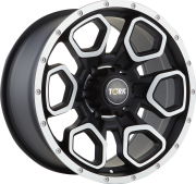 Tork 2827  17X9.0 6X114.3 ET-25 Matte Black Machined