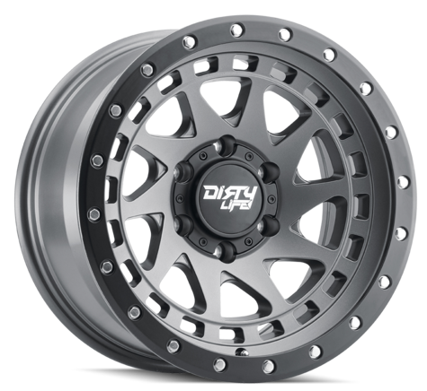 Dirty Life Enigma Pro 9311 17X9.0 6X139.7 ET-38 Satin Graphite/Black Lip