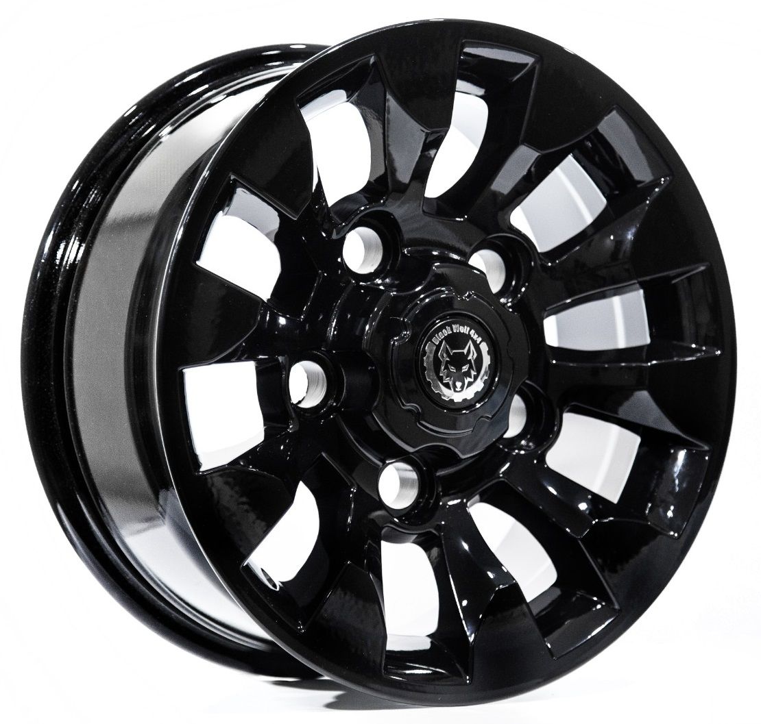Black Wolf 669  16X7.0 5X165 ET+20 Gloss Black