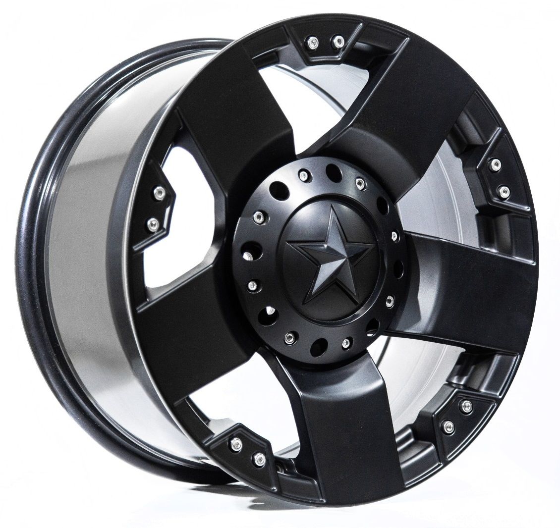 Black Wolf  5187 18X9.0 5X139.7 ET15 Matte Black