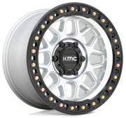 KMC KM549 GRS 17X9.0 6X139.7  ET18 Machined / Satin Black Lip