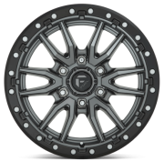 Fuel Rebel   22X10 6X135 ET-13 Matte Gun Metal /Black Bead Ring