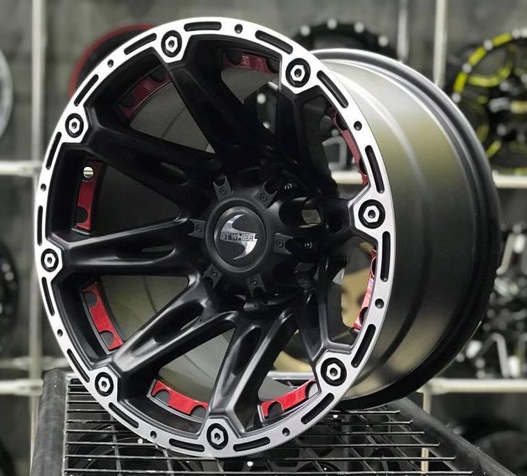 GT Wheels 168 16X10 6X139.7 ET -44 Matt Black/RP