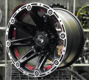 GT Wheels 168 16X10 6X139.7 ET -44 Matt Black/RP