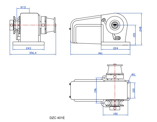 DZC 401 Yatık Irgat 24V-1200W