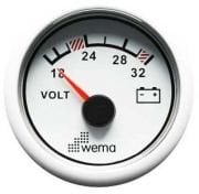 Voltmetre 12V Beyaz