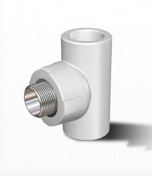 PPRC Dış Dişli Tee 25 mm-1/2''