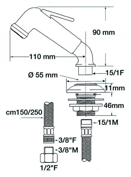 Duş Yuva 2.5Mt
