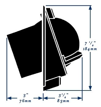 Pusula Helmsman BN-202 Gömme Siyah