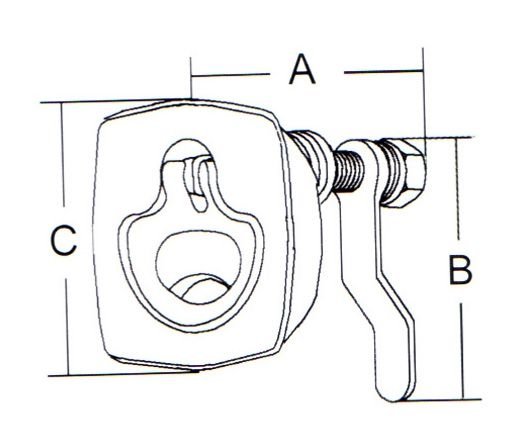 Gömme Kulp Kilitsiz 63mm