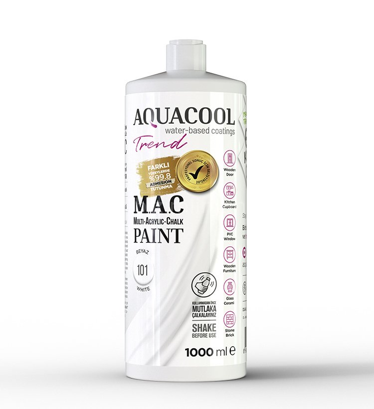 Trend M.A.C Su Bazlı Beyaz 101 Lake Boya 150 ml