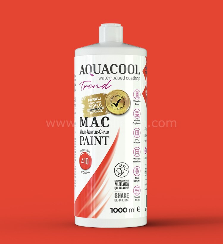 Trend M.A.C Su Bazlı Mercan 410 Lake Boya 150 ml