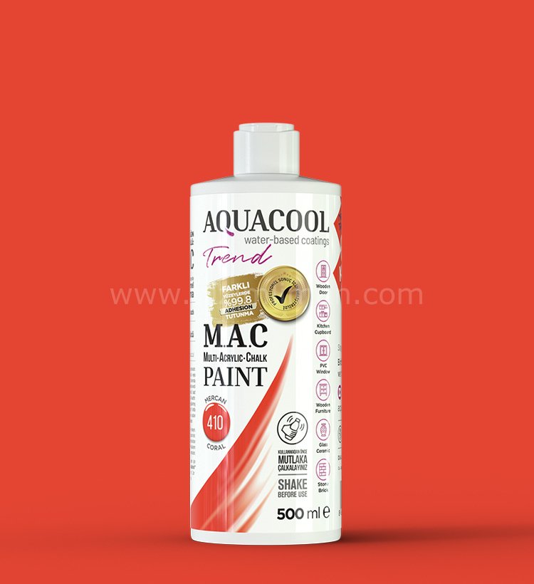 Trend M.A.C Su Bazlı Mercan 410 Lake Boya 150 ml