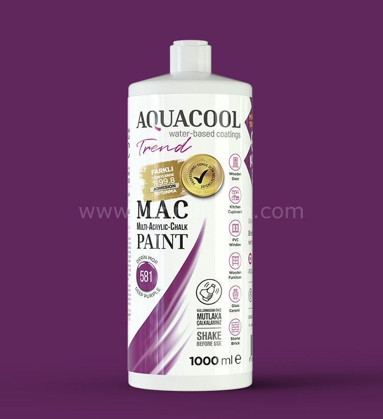 Trend M.A.C Su Bazlı Derin Mor 581 Lake Boya 150 ml