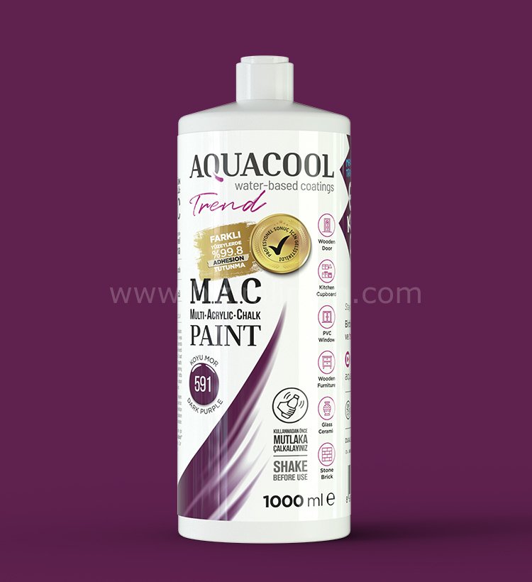 Trend M.A.C Su Bazlı Koyu Mor 591 Lake Boya 150 ml
