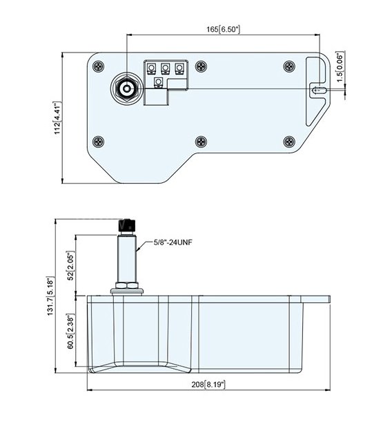 Silecek Motoru Muhafazalı 51mm 24V