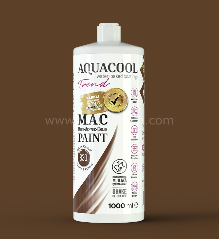 Trend M.A.C Su Bazlı Sıcak Kahve 830  Lake Boya 150 ml