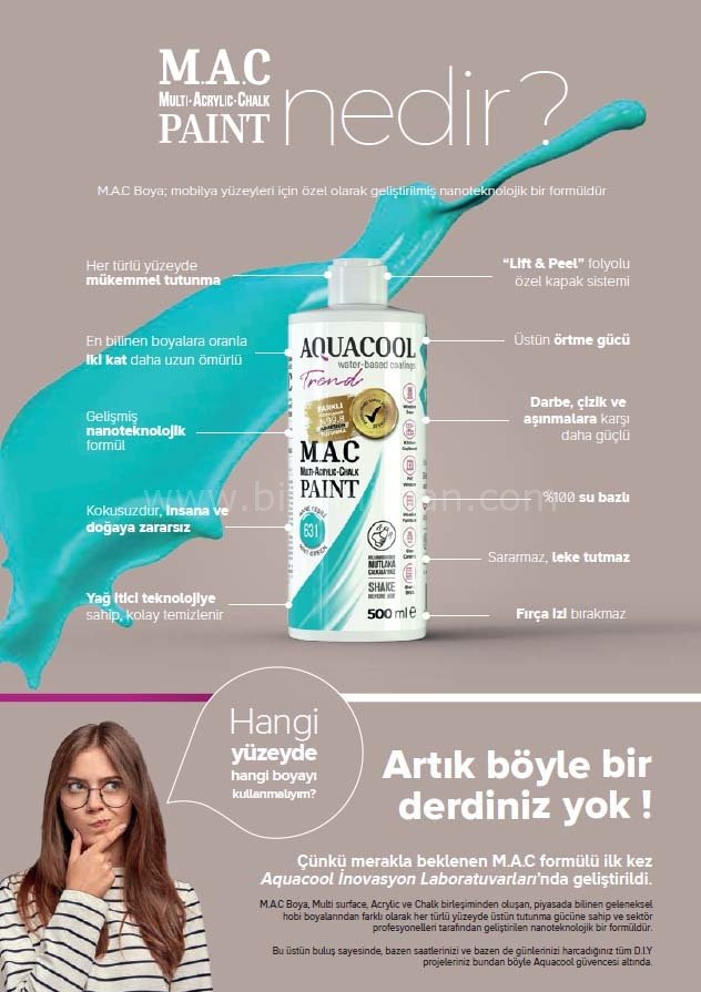 Trend M.A.C Su Bazlı Akrilik Vernikli Lake Metalik 909 Bakır Boya Boya 120 ml