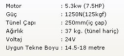 Başpervane 125Kgf 24V
